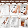 120 Large Bread Bags with Window 120 Sealable Sticker "clawed Yeast Paper Bread Bags for Baked Goods (brown) Custom Bread Bags