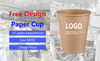 12-ounce Leak-proof Disposable Coffee Cup White Paper Cup Suitable for Both Cold and Hot Drinks