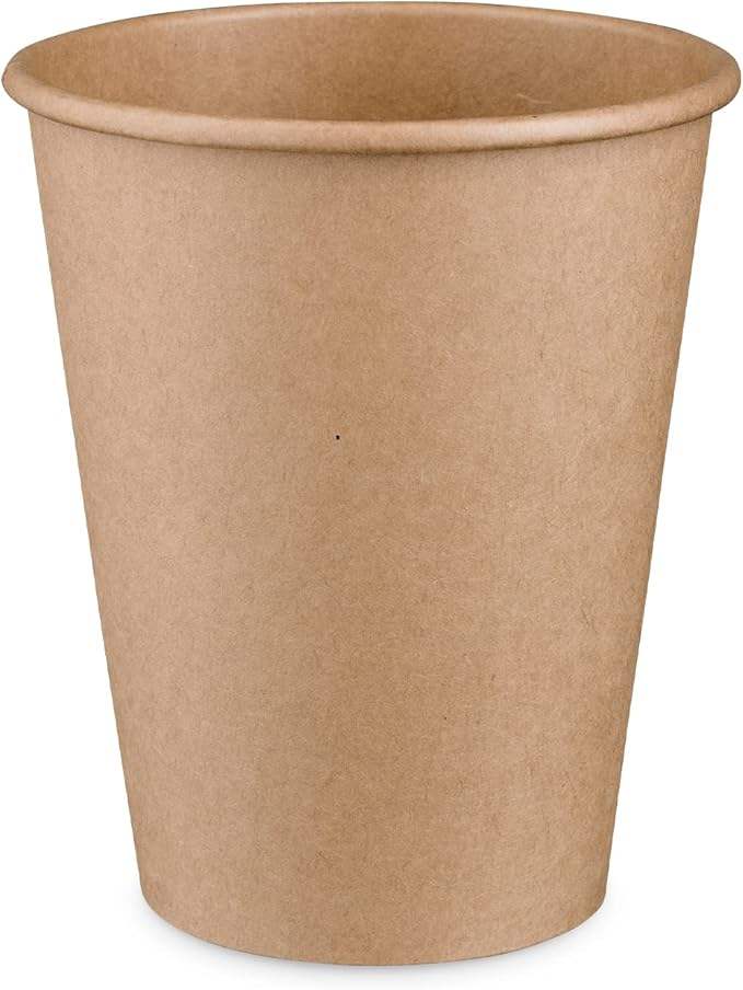 Disposable Paper Cup, Hot Coffee Cup Brown Unbleached - Eco-friendly Cup