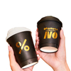 Paper Soup Container with Lid Disposable Kraft Paper Food Cup Ice Cream Cup Paper Food Storage with Lid Coffee Cup