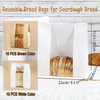 Paper Bread Bags With Window for Homemade Bread Tin Label Baking Bag for Packing and Storage of Baked Goods Custom Bread Bags
