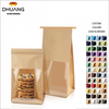 Windowed Bread Bag That Can Be Resealed and Has a Label Lock for Bread Storage Leather Paper Custom Bread Bags