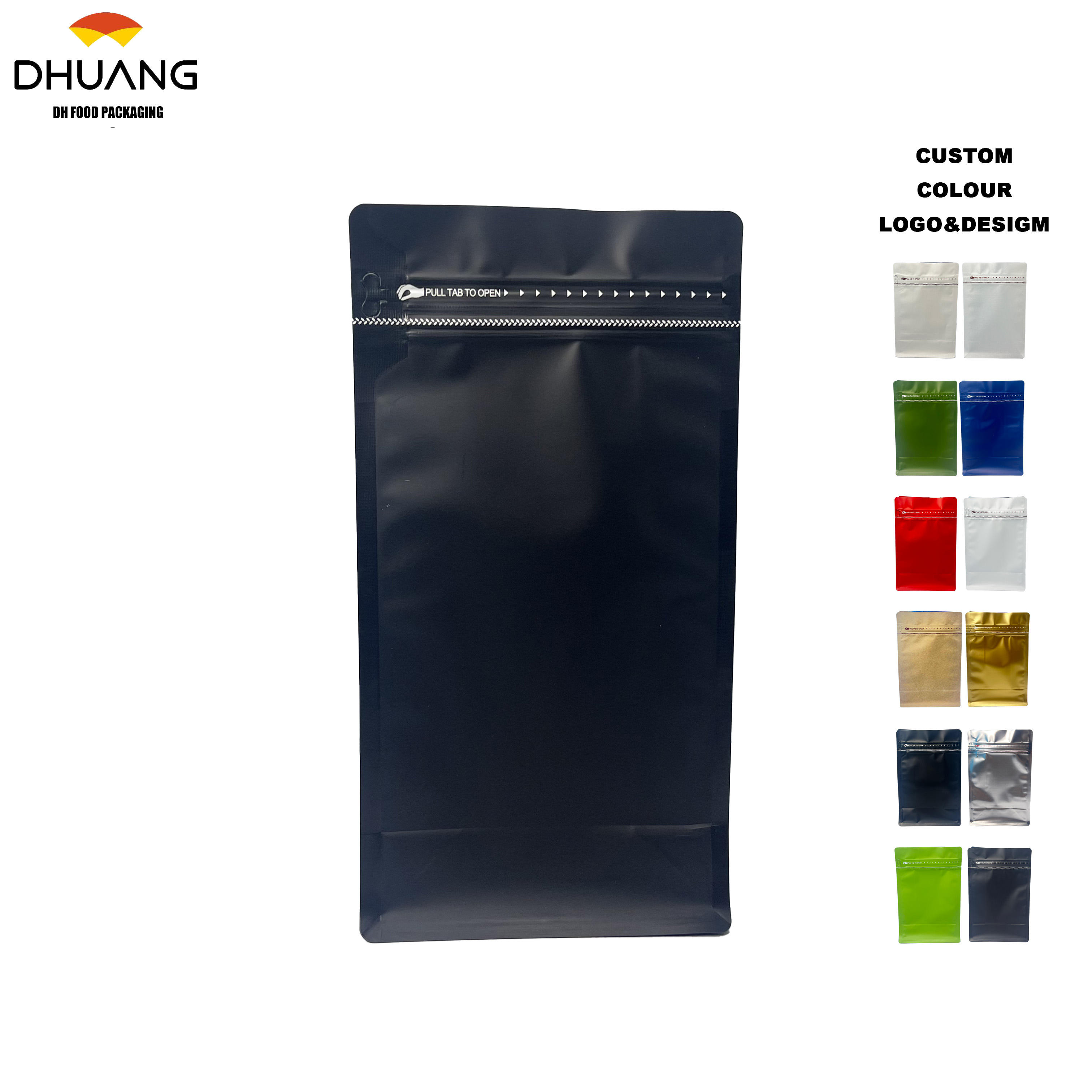 Customized Printing of Food-grade Sealing Bags for Coffee Beans Storage to Prevent Moisture and Water Absorption Coffee Bags