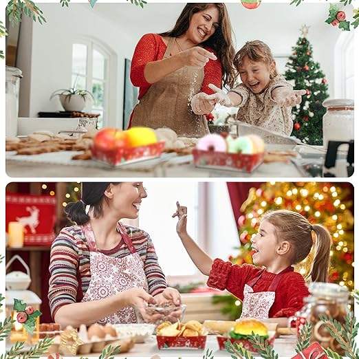 Packs of Christmas Party Supplies Christmas Plates, Paper Food Trays, Paper Food Boats, Licensed Food, Condiments, Carnival