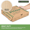 Recycled Cowhide Pizza Box with Built in Plate and Convertible Storage Container Eco-friendly Pizza Box Custom Pizza Boxs