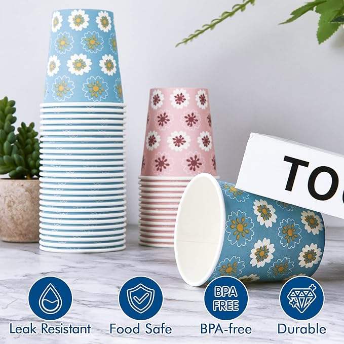 Colored Disposable Paper Cups Are Suitable for Travel Parties and Various Activities Paper Cup