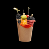 Hot-selling Custom-printed Waffle Cookie Paper Cup Potato Chip Rack Disposable Snack Paper Cup Paper Cup