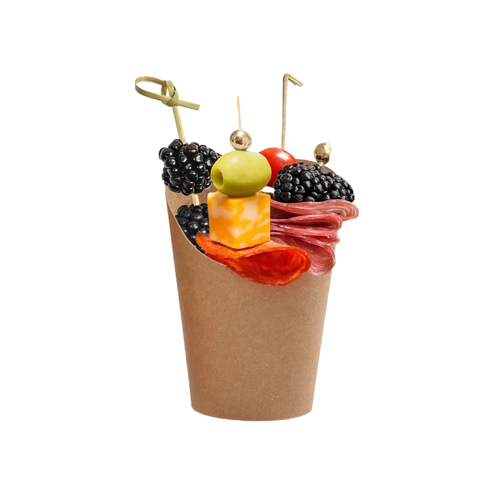 Hot-selling Custom-printed Waffle Cookie Paper Cup Potato Chip Rack Disposable Snack Paper Cup Paper Cup