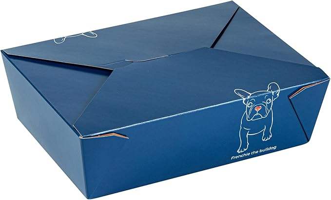 High Quality Durable Disposable Paper Food Containers for Take-Out and Delivery Quality Disposable Take-Out Boxes