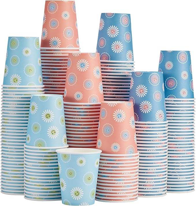 8 oz Disposable Paper Cups Hot Cold Drink Paper Drinking Cups Paper Coffee Cup
