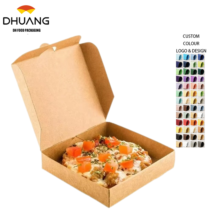 Small Disposable Corrugated Paper Box for Secure Pizza for Cookies or Party Gifts Packaging Custom Pizza Box