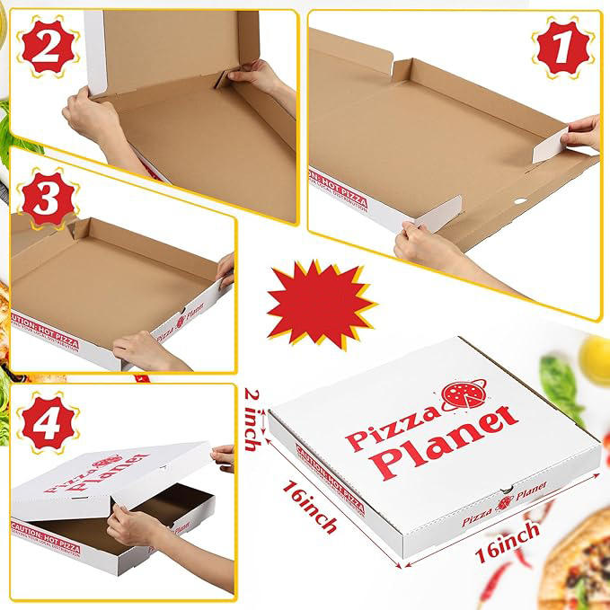 Pizza Planet Corrugated Box Thick Extra-large Corrugated Party Planet Decoration Custom Pizza Boxs