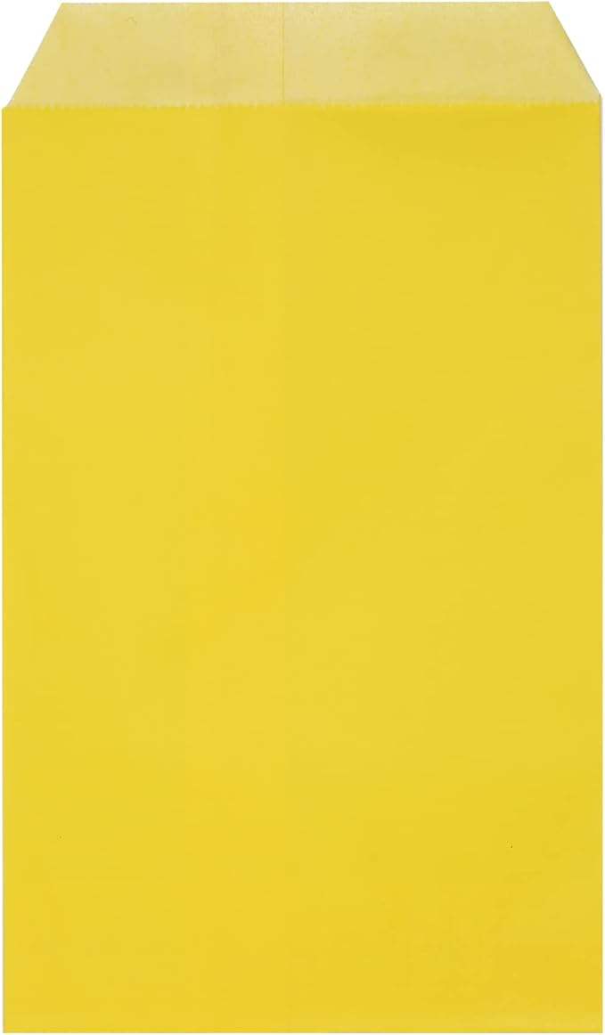 Quotidian Yellow Glassine Paper Bags Envelopes Durable Packaging Paper for Secure Delivery
