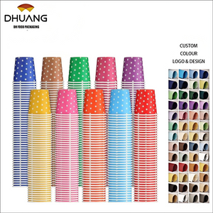 Paper Cups, Multi-colored Disposable Small Cups, Hot/cold Drink Cups Mini Mouthwash Cups, Parties, Picnics