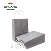 Large Biodegradable Kraft Bags Handles Eco-Friendly Brown for Packaging Pizza Milk Sugar Sushi Cakes Socks Other Items Grey