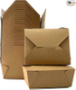 Brown Fast Food Carton Leak-proof and Grease-proof Recyclable Lunch Box Food Box