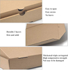Brown Kraft Corrugated Mini Pizza Box for Personal Small Pizzas Custom Pizza Boxs