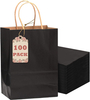 Black Kraft Paper Bags Can Be Customized in a Variety of Sizes Can Be Customized Pattern logo Retail Bags Shopping Bag