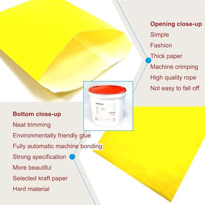 Custom Size Kraft Paper Treat Bags for Candy Buffet for Wrapping Cookies Bread Hamburgers Chemicals Oil-proof Paper Bag