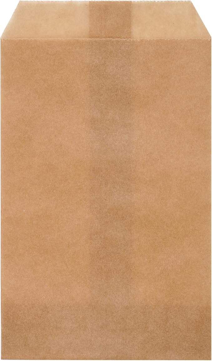 Quotidian Brown Glassine Paper Bags Envelopes Durable Packaging Paper for Secure Storage Oil-proof Paper Bag