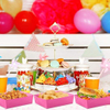 Disposable Paper Food Tray 5 lb Large Food Boat Nachos Thanksgiving Christmas Party Supplies (Hot Pink)