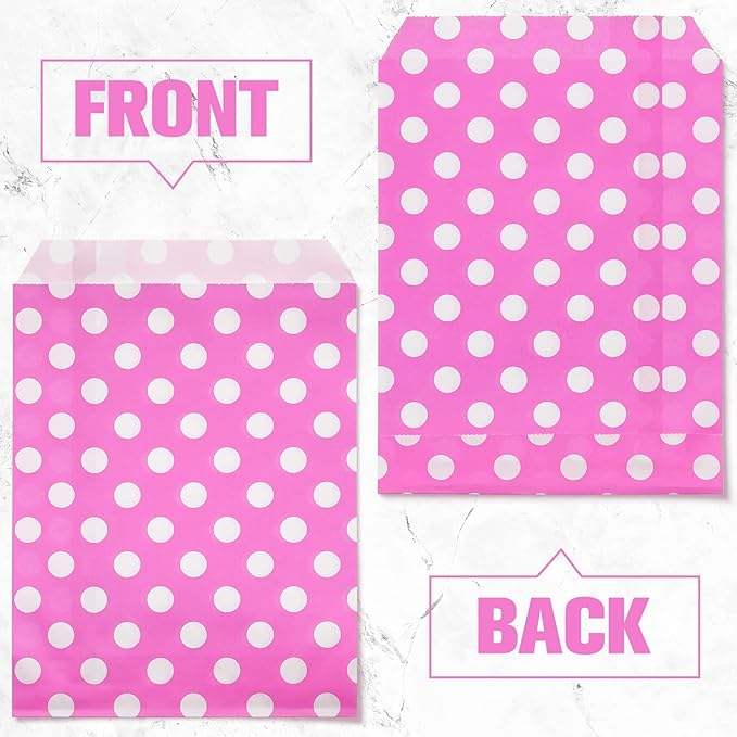 Dot-patterned Food Paper Bags Cookie and Candy Bags Sandwich Packaging Oil-proof Paper Bag
