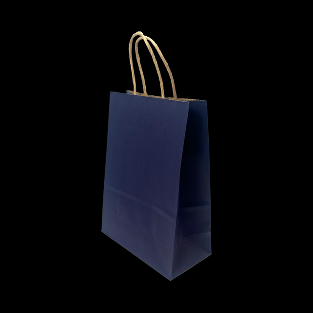 Portable Cowhide Paper Bags - Simple Gift Bags with Multi-color Customizable Printing of LOGO Shopping Bag