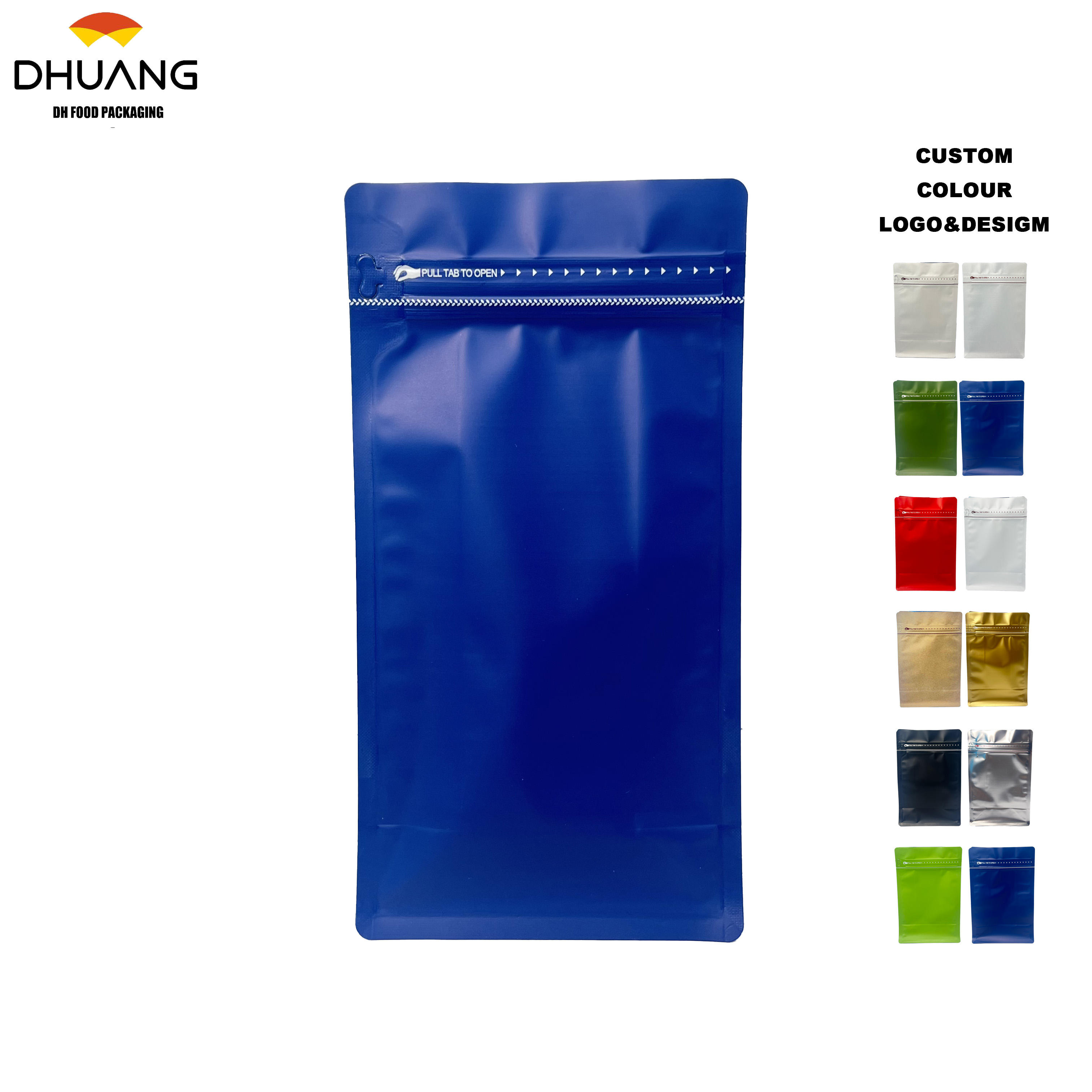 Waterproof and Moisture-proof Eight-sided sealed Design Storage Bag for Coffee Beans with Customized Printing Coffee Bag
