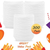 Food Trays Bulk Disposable Paper White Snacks Fast Food Carnival Holiday Party Gift Supplies Decoration (2LB)