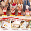 Food Trays Plaid Lights Nutcracker Disposable Christmas Paper Boat Nachos Hot Dog Party Supplies (Bright, Holiday Lights)