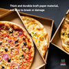 Cowhide Corrugated Cardboard Takeaway Pizza Box for Cokkies Cakes Pizza Custom Pizza Boxs