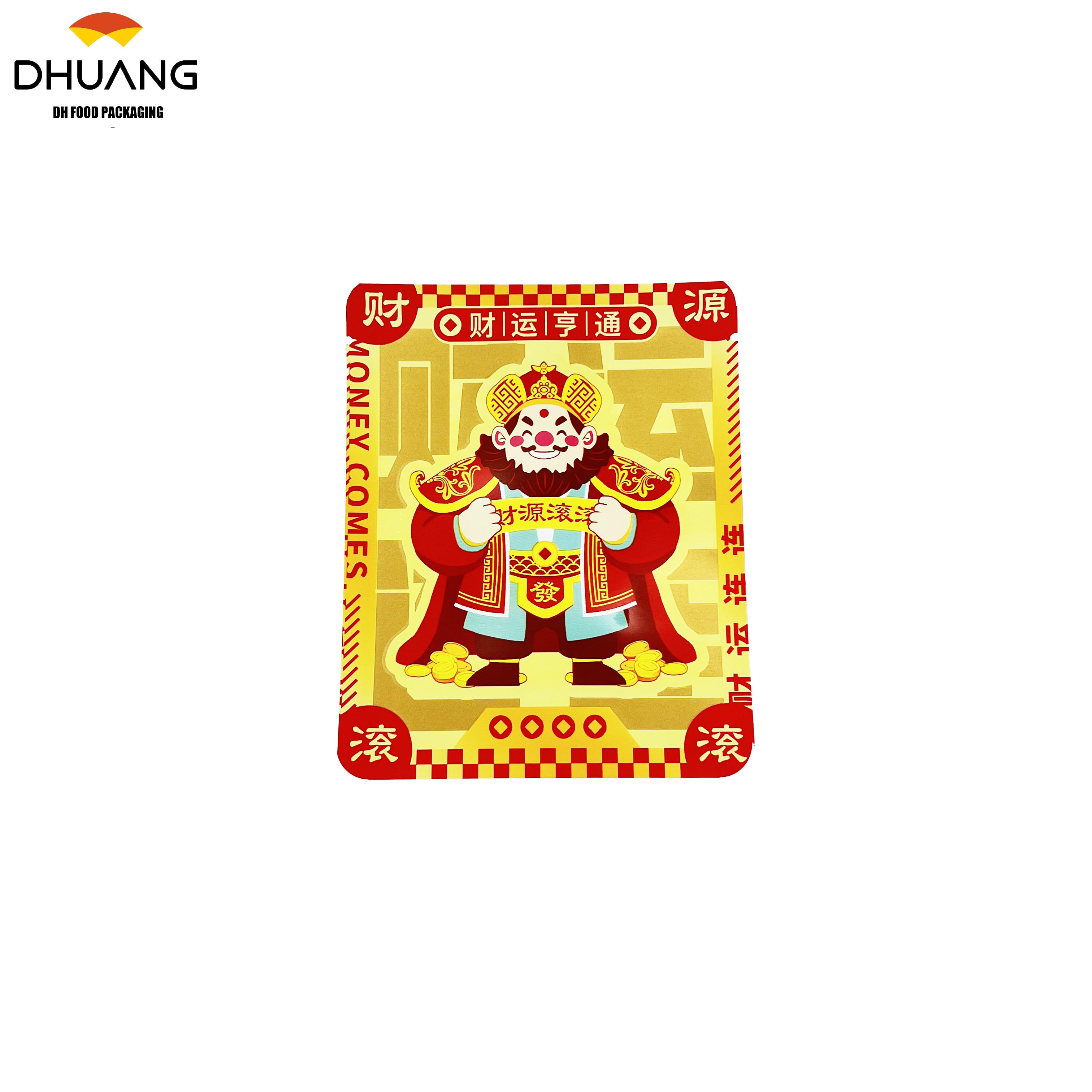 Hang-a-lace Coffee Bags Festive Food Packaging Bags Coffee Powder New Year's God of Wealth Coffee Bags