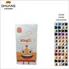 Custom Flat square Bottom Brown Kraft Paper Bag for Takeaway Food Packaging Grease and logo Printing Oil-proof Paper Bag