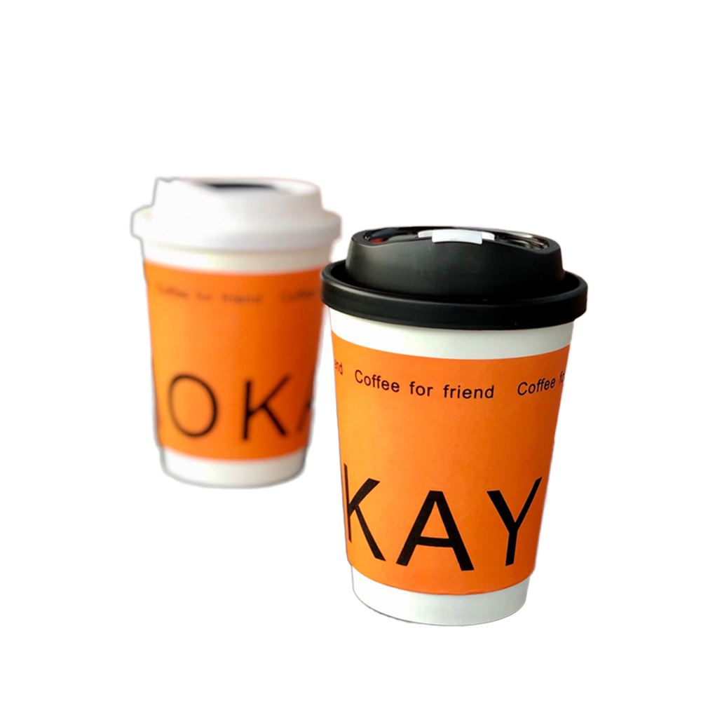 Disposable Coffee Cups with Lids, Heat & Leak-proof Paper Cups, to Go Coffee Cups for Hot & Cold Beverage Coffee Cup