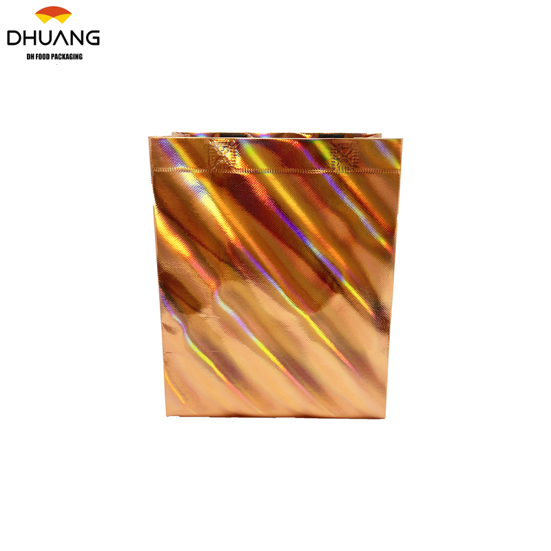 Custom Printed Aluminium Foil-coated Non-woven Fabric Gift Bags with Laser Engraving Shopping Bag