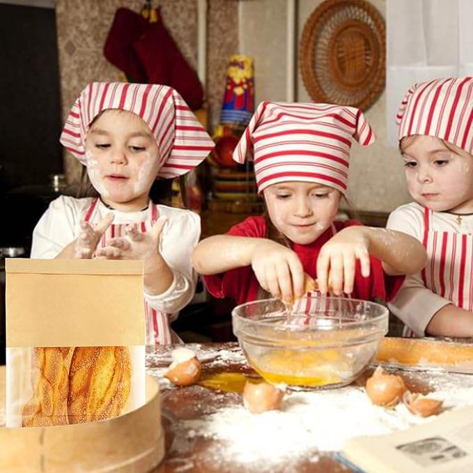 Kraft Paper Bags for Packaging Party Food for Packaging Sandwiches Popcorn Custom Bread Bags
