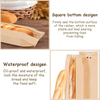 Brown Cowhide Storage Paper Bags with Window Long French Cookie Package for Breads and Cookies Custom Bread Bags
