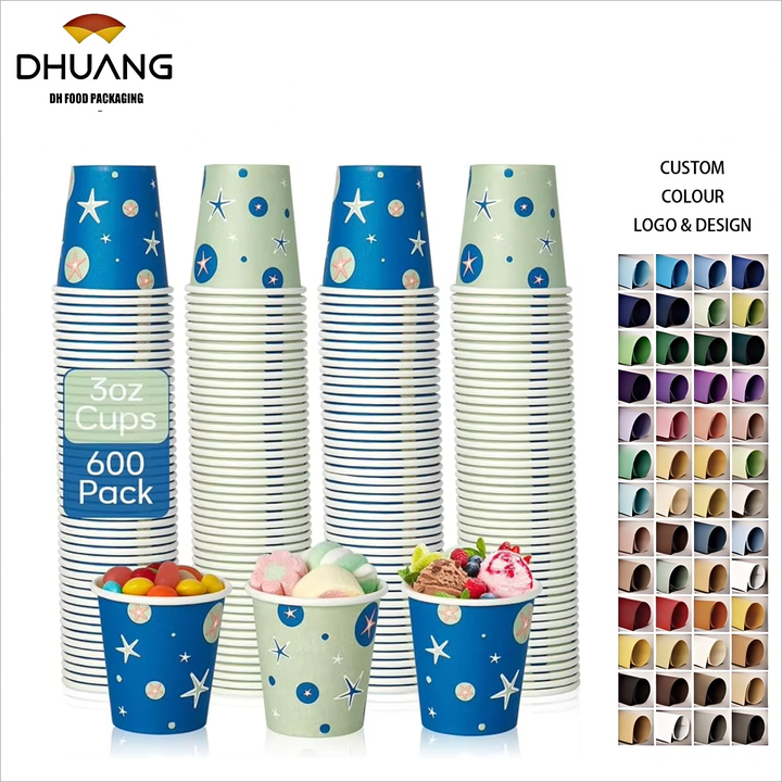 Disposable Paper Small Mouthwash Bathroom Cup Italian Espresso Coffee Party Travel Snacks Paper Cup