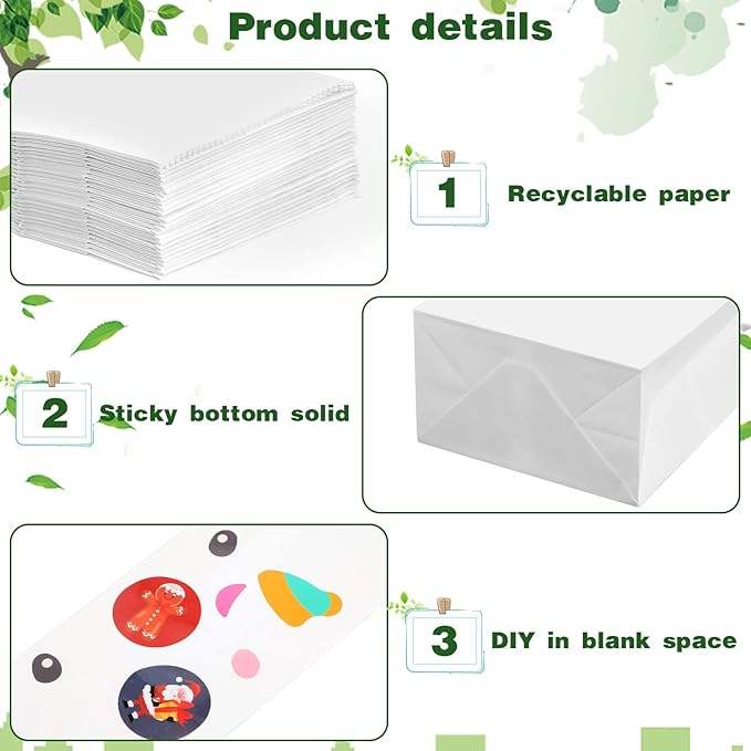 Mini Paper Bags Christmas Wedding Brown Paper Lunch Bag Gift Food Store Candy Biscuit Sandwich Popcorn Bread Custom Bread Bags