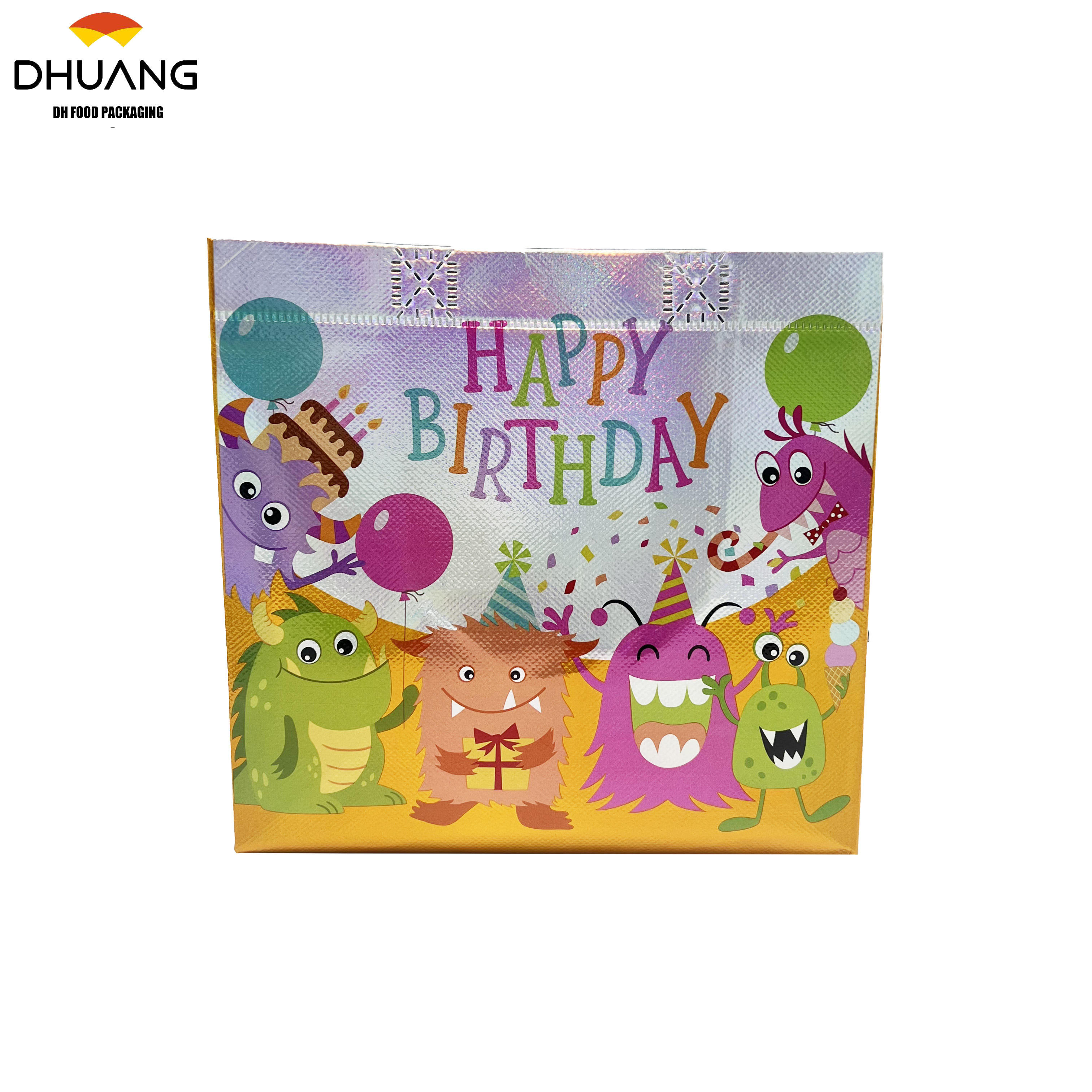Custom Printed Coated Aluminum Foil-coated Non-woven Fabric Gift Bags for Birthday Parties and Other Occasions Shopping Bag