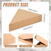 Pizza Box Bulk Disposable Wedge Tray Cardboard Triangle Single Slice Pizza Container Box (brown Paper) Custom Pizza Boxs