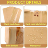Bread Bag with Window Brown Paper Sourdough Toast Packaging Storage Food Bag Label Seal Sticker CUSTOM Bread Bags