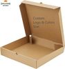 Cardboard Pizza Box Pizza Takeout Boxes for Kitchen Cafes Restaurant Party and Camping Custom Pizza Box