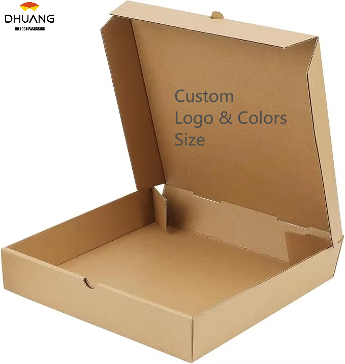 Cardboard Pizza Box Pizza Takeout Boxes for Kitchen Cafes Restaurant Party and Camping Custom Pizza Box