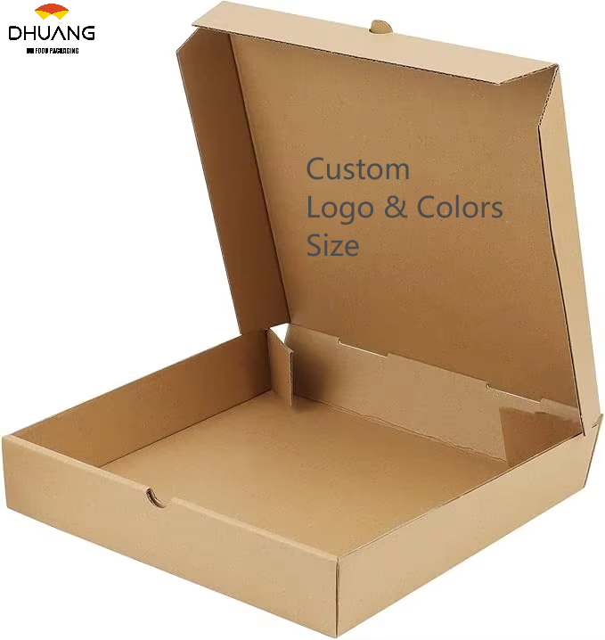 Cardboard Pizza Box Pizza Takeout Boxes for Kitchen Cafes Restaurant Party and Camping Custom Pizza Box
