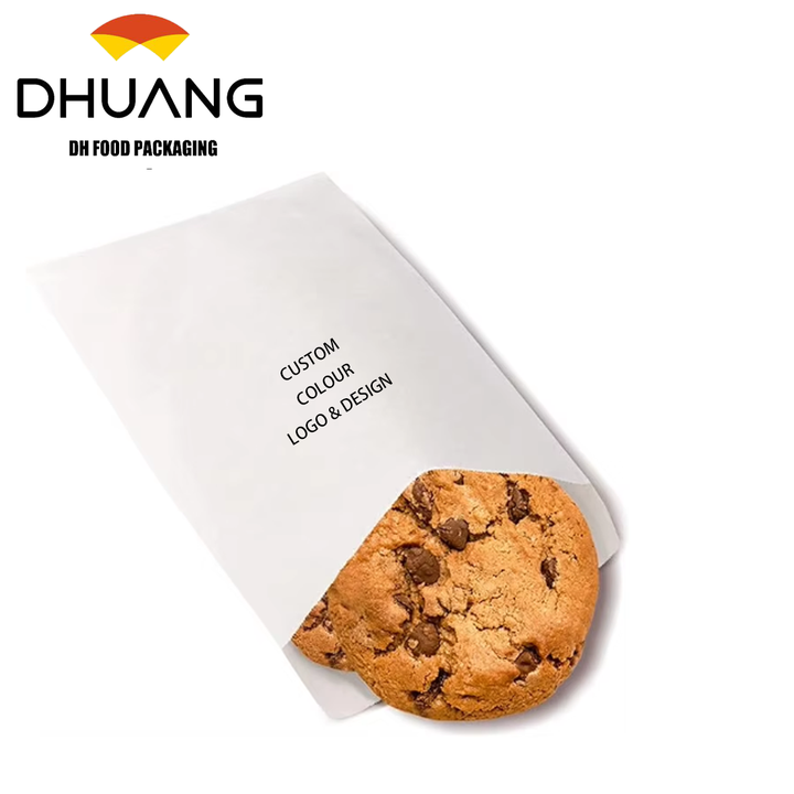 Wax Paper Bags Glassine Bags 100 Pcs Paper Treat Cookie Bags Semi-Transparent Cookie Sleeves