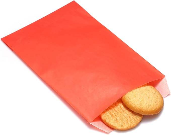 Quotidian Peach Glassine Paper Bags Envelopes Custom Size Kraft Wrapping Paper for Bread Chemical Cookie Oil-proof Paper Bag