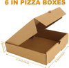 Kraft Corrugated Mini 6-inch Small Pizza Tote Takeaway Box Pizza Cake Cookies Food Custom Pizza Boxs