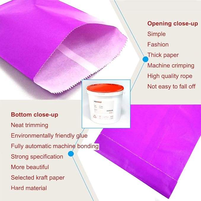 Customized Size Kraft Paper Packaging Bags Suitable for Packaging Bread Hamburgers and Biscuits Oil-proof Paper Bag