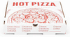 Pizza Box Red Printed Oil-proof Corrugated Paper Suitable for Small Individual Custom Pizza Boxs